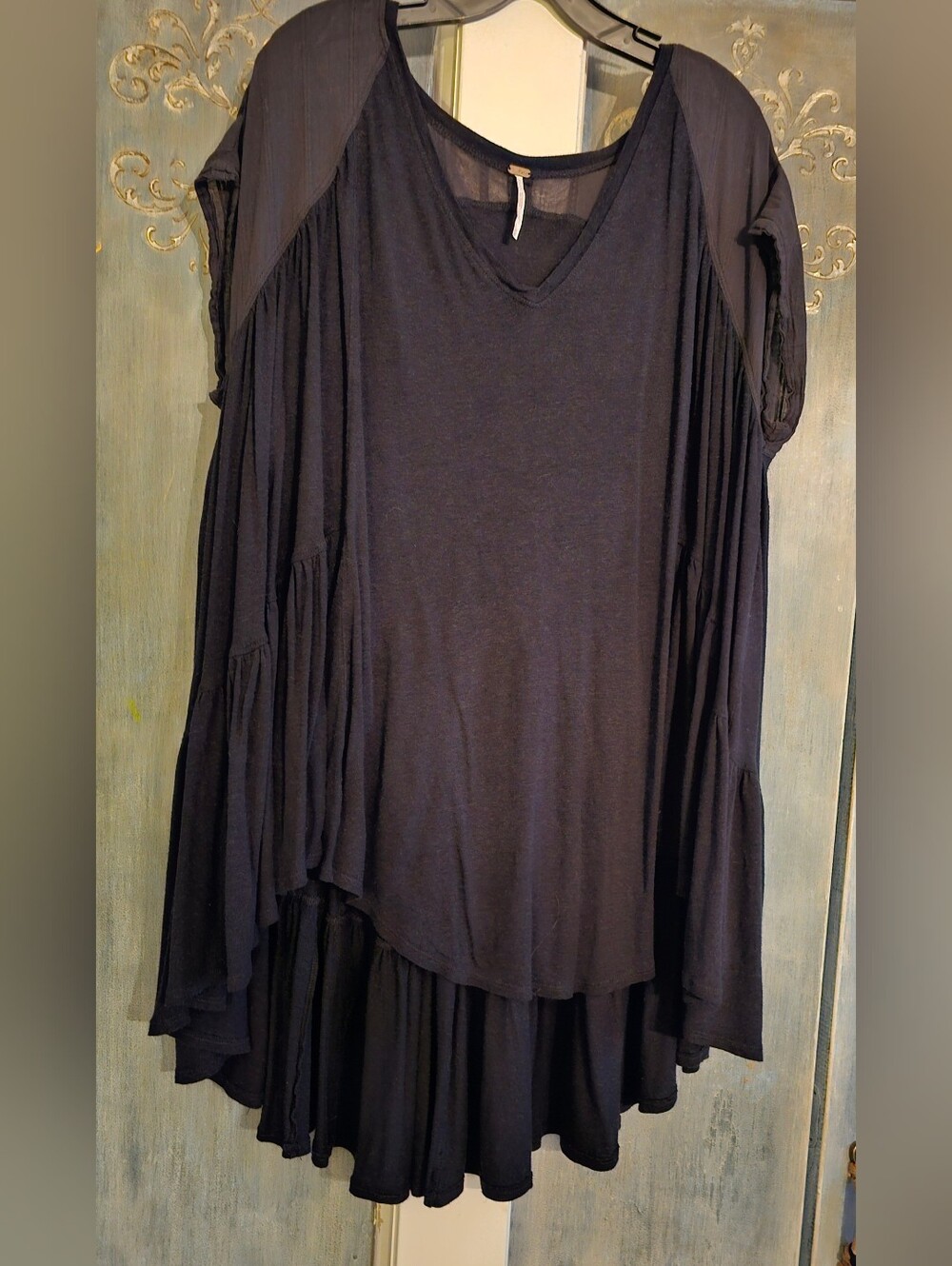 Free People Top Tier Tunic -Black (M)